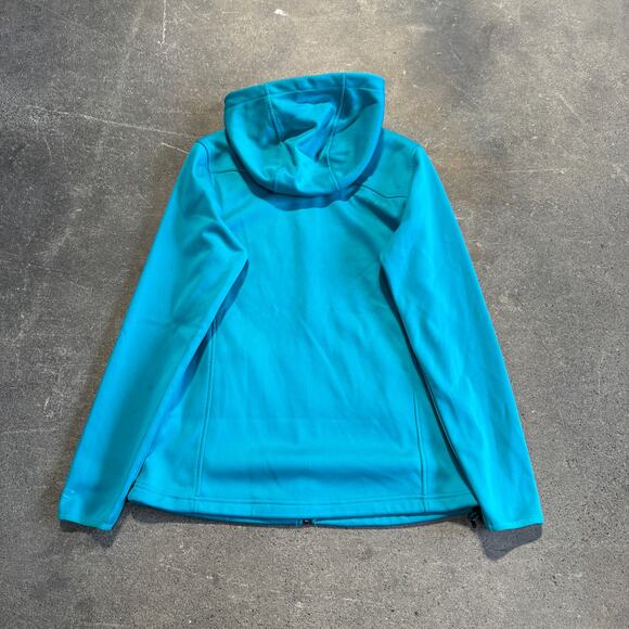 O'Neill Jacket Womens L Blue Full Zip Hooded Pockets Surf Skater Retro Y2K - Picture 3 of 8